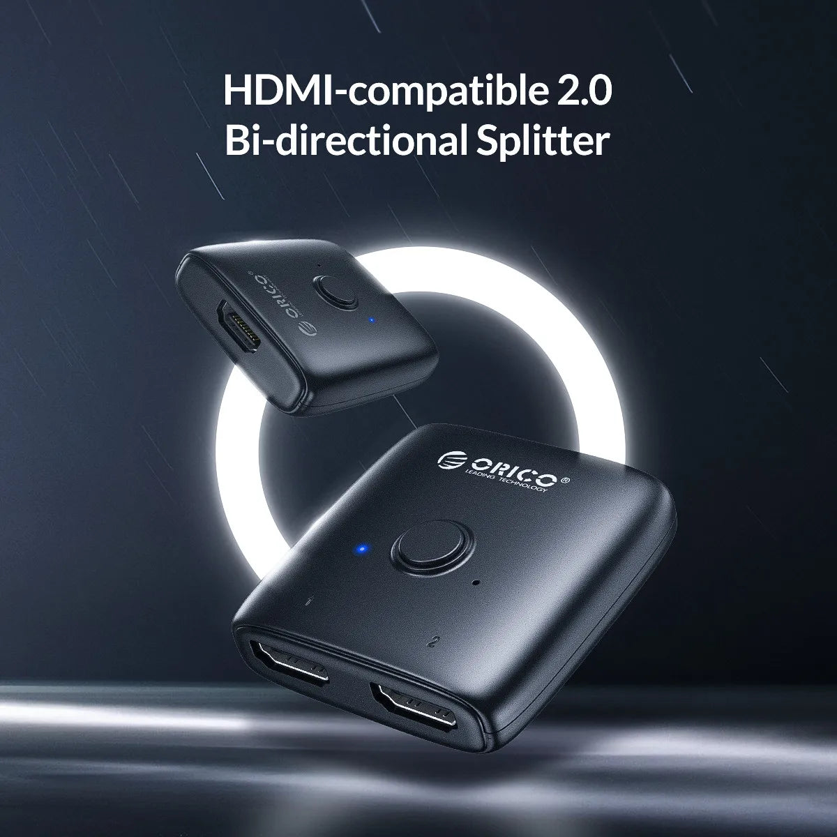 ORICO HDMI Switcher 4K Bi-Direction 2.0 HDMI Switch 1x2/2x1 Adapter 2 in 1 Out Converter for PS4/5 Xiaomi TV Box HDMI Splitter