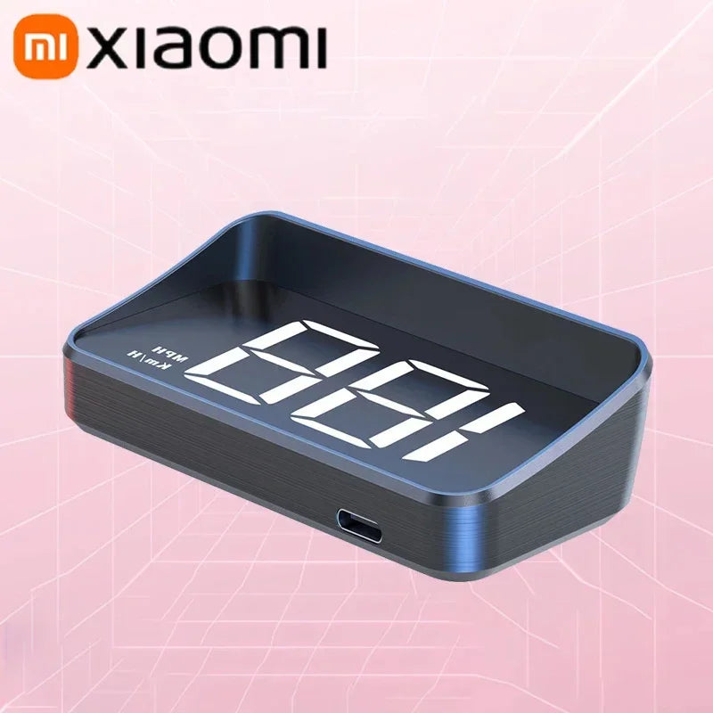 Xiaomi In-vehicle Speedometer HUD Head Up Speed Mete Display Digital GPS Compass Multifunctional Car Windshield Projector NEW