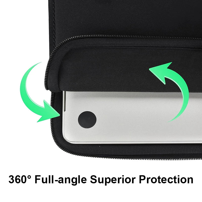 Laptop Bag Case For Macbook Air Pro 13 14 15.6 Xiaomi Lenovo Asus Dell HP Notebook Sleeve 13.3 Inch Protective Case Black Grey
