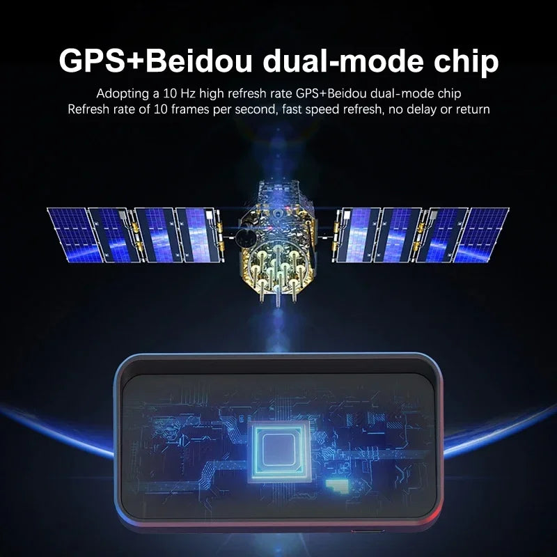 Xiaomi In-vehicle Speedometer HUD Head Up Speed Mete Display Digital GPS Compass Multifunctional Car Windshield Projector NEW